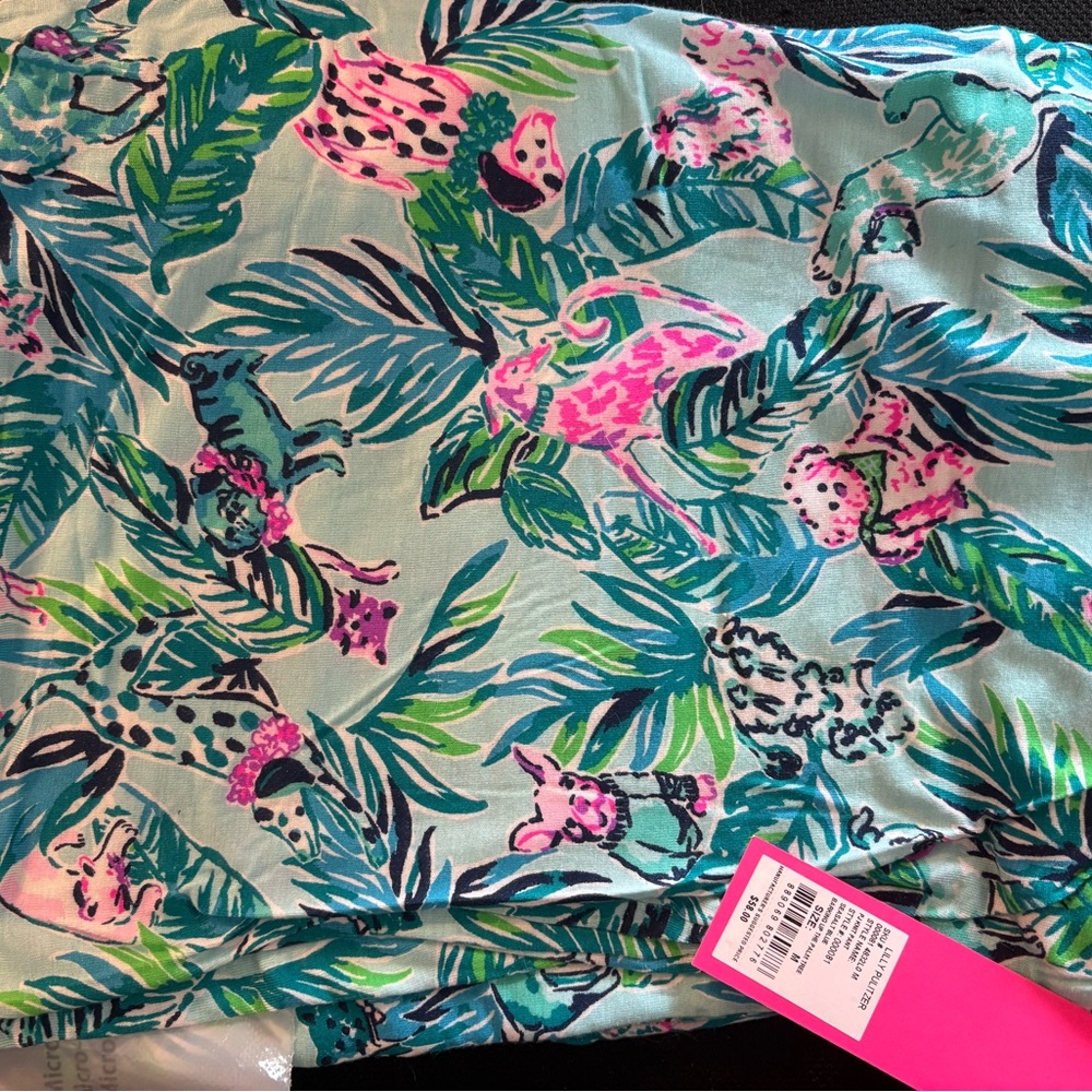 NWT Women’s Lilly Pulitzer Knit Pajama Pants with Dog Print